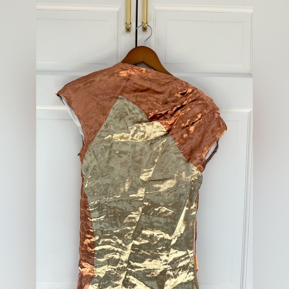 Proenza Schouler Assymetric Metallic Dress - Picture 3 of 15